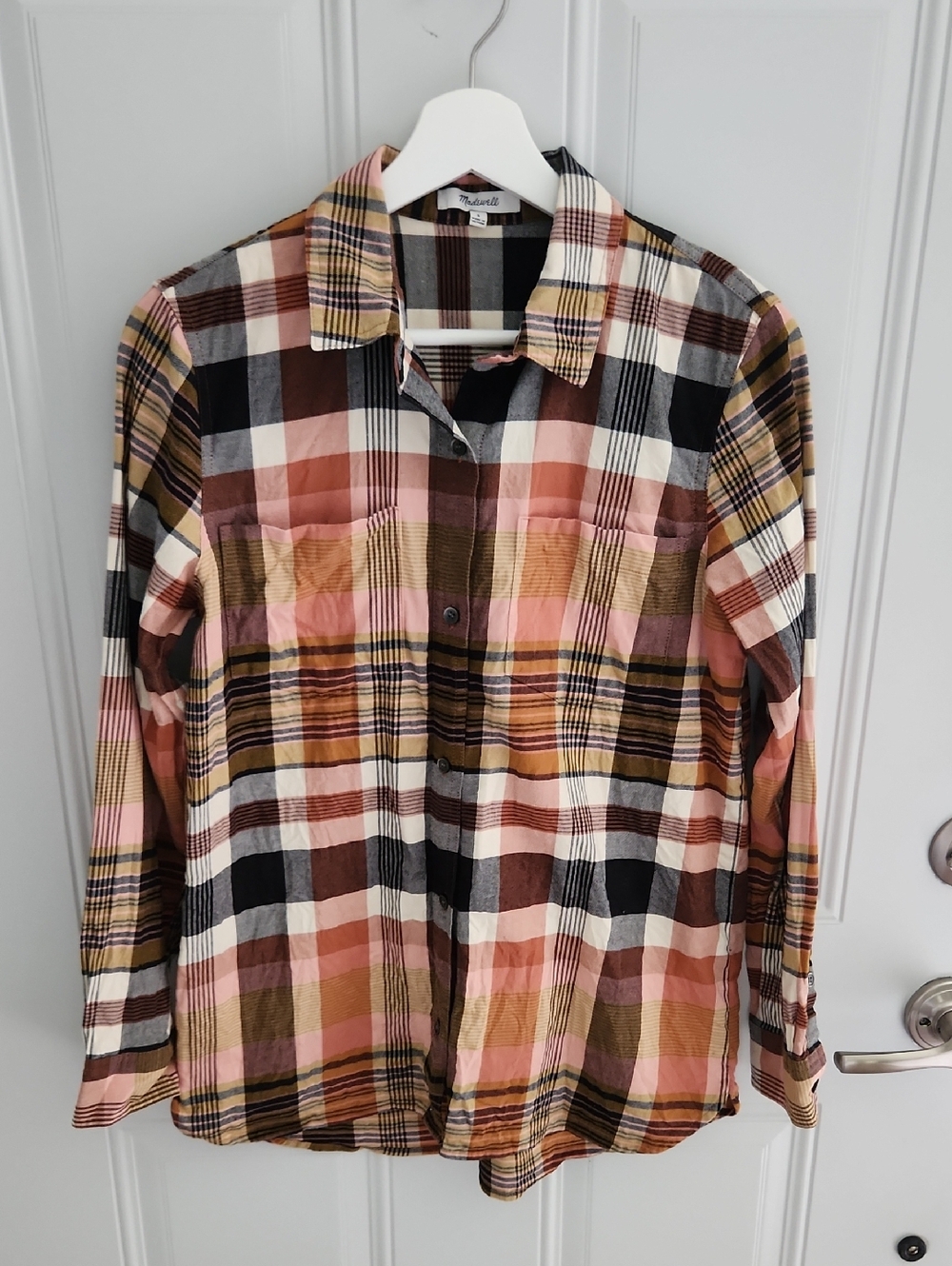 Madewell Plaid Button Down Shirt in Boyfriend Plaid Small
